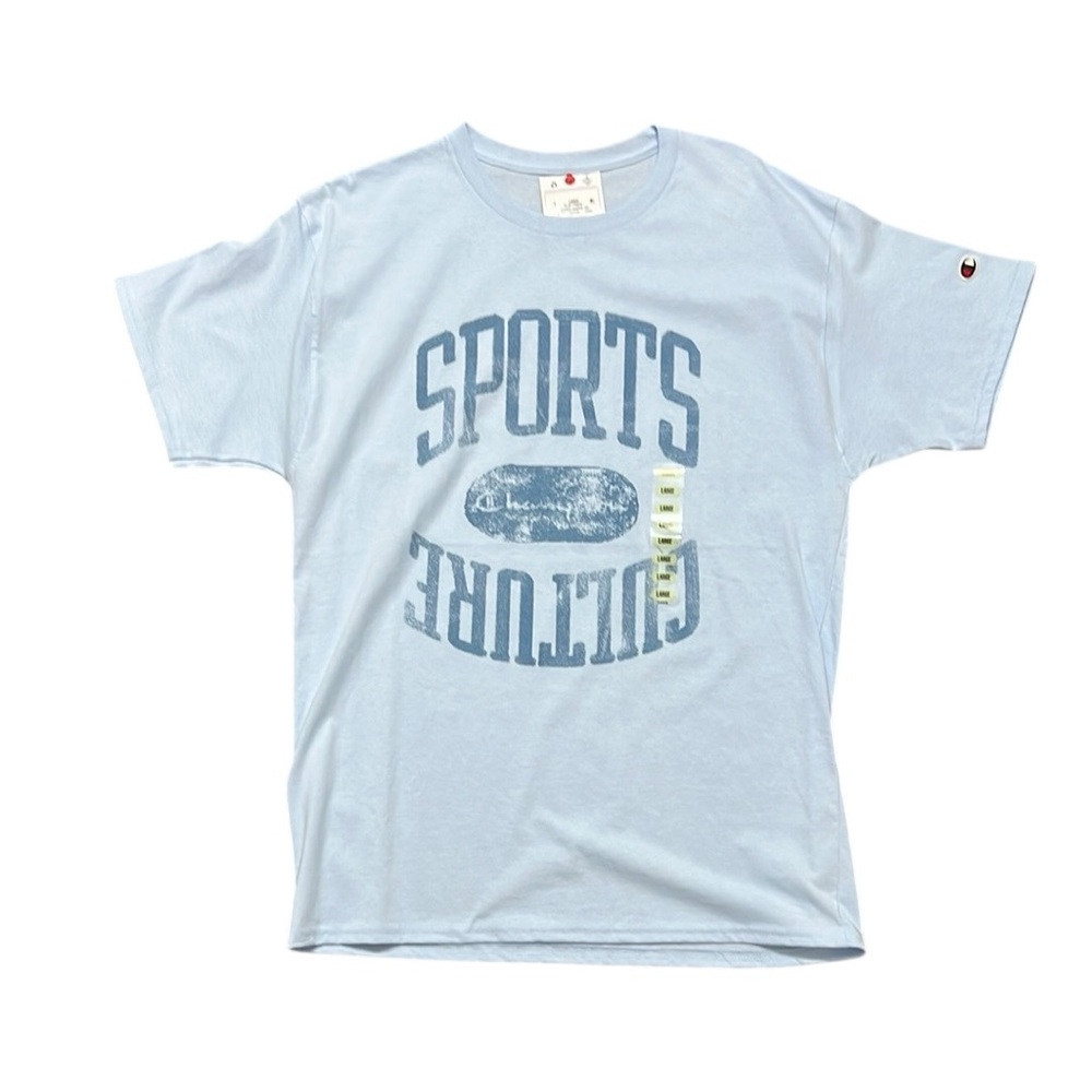 Champion T-Shirt Men’s Size Large Blue Short Sleeve Sports Culture NEW